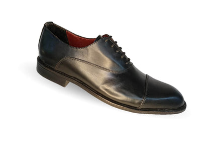 Zapatos de Vestir de piel con suela de cuero Gardel 108 Negro para hombre