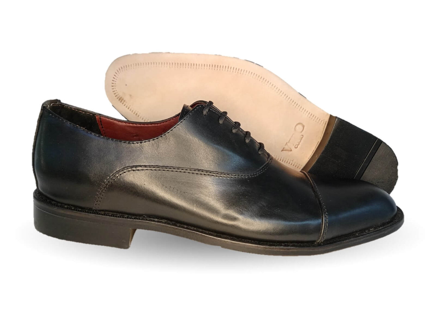 Zapatos de Vestir de piel con suela de cuero Gardel 108 Negro para hombre