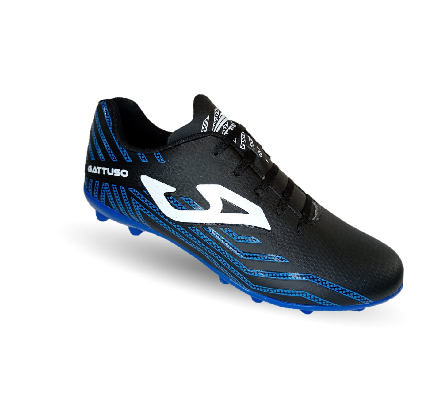 Tenis de Futbol con tachones para césped Gattuso 200  Negro/Azul para hombre
