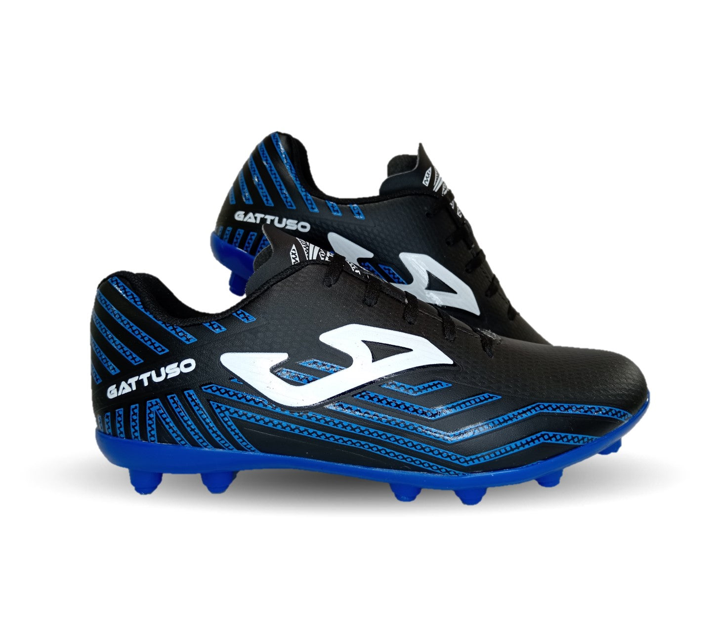 Tenis de Futbol con tachones para césped Gattuso 200  Negro/Azul para hombre