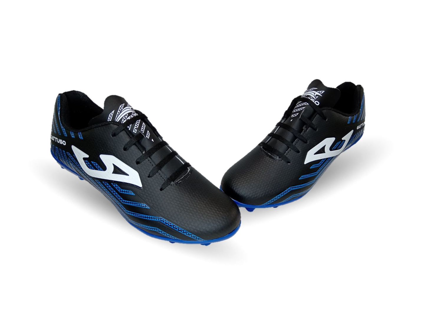 Tenis de Futbol con tachones para césped Gattuso 200  Negro/Azul para hombre