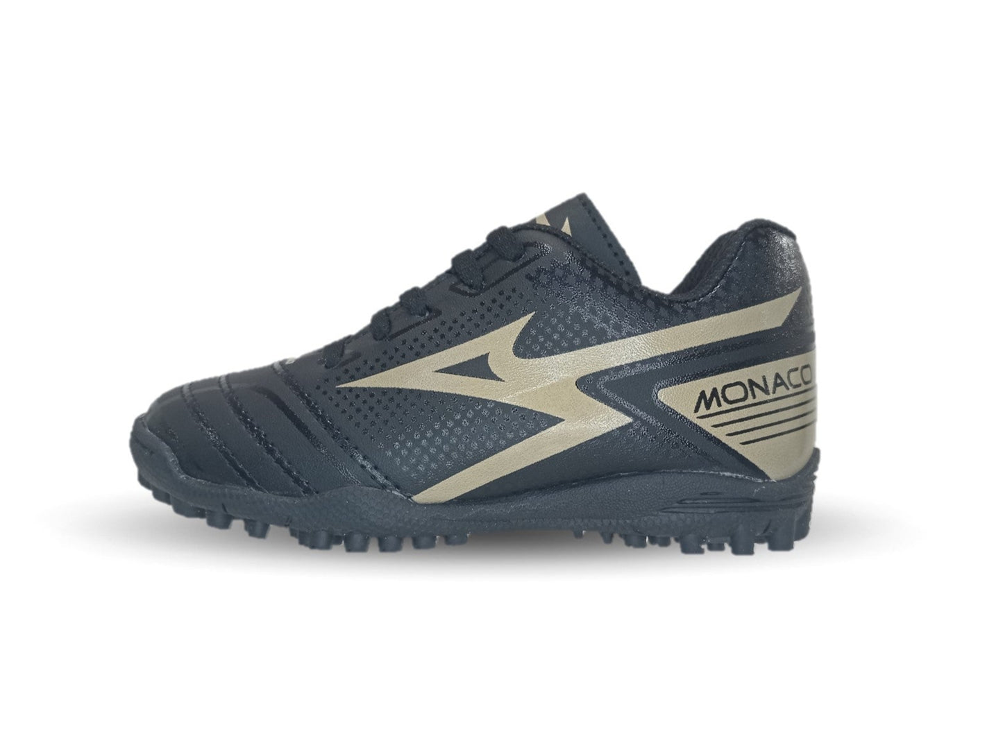 Tenis de Futbol con multitacos Gattuso 227 Negro/Oro Unisex para niño y niña