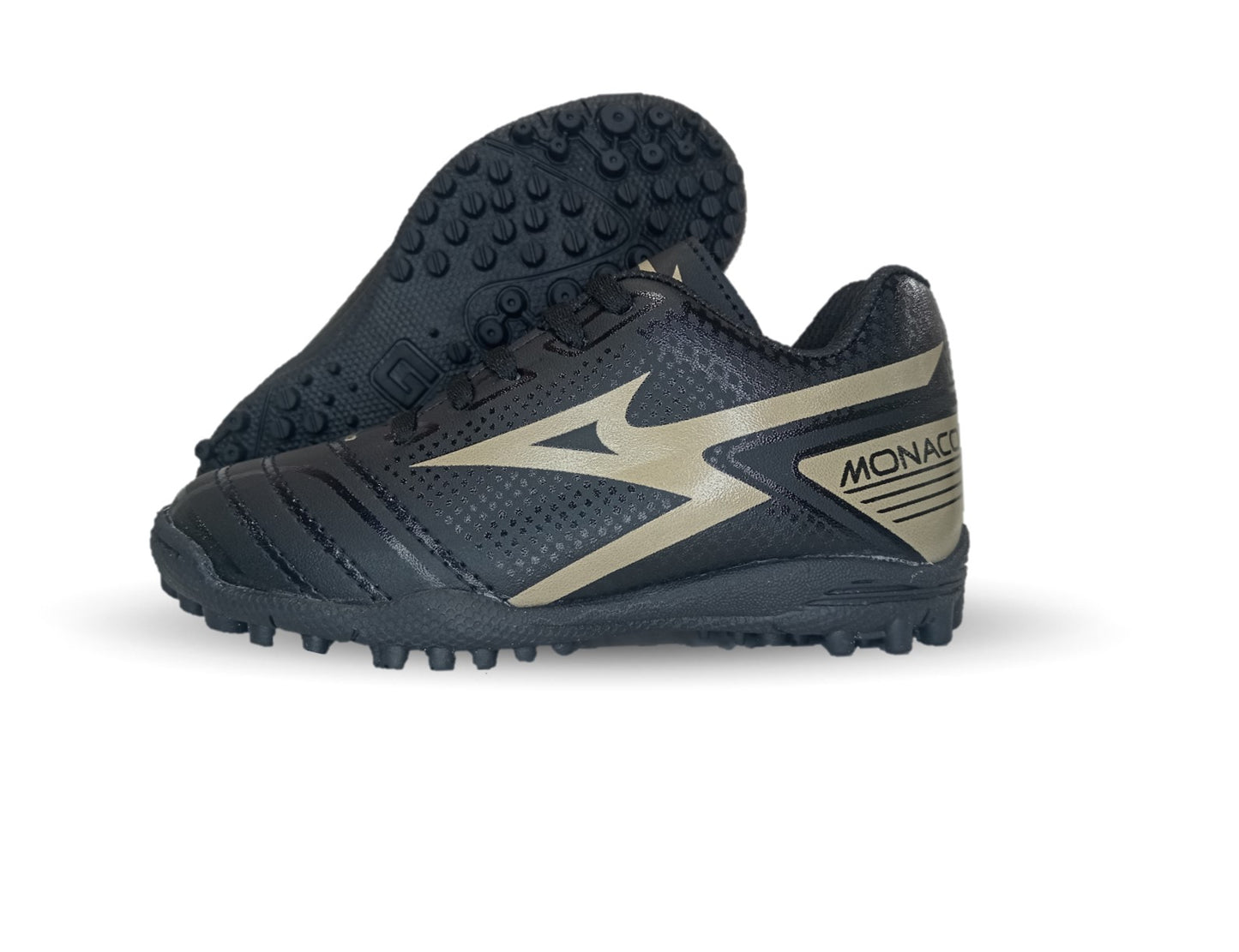 Tenis de Futbol con multitacos Gattuso 227 Negro/Oro Unisex para niño y niña