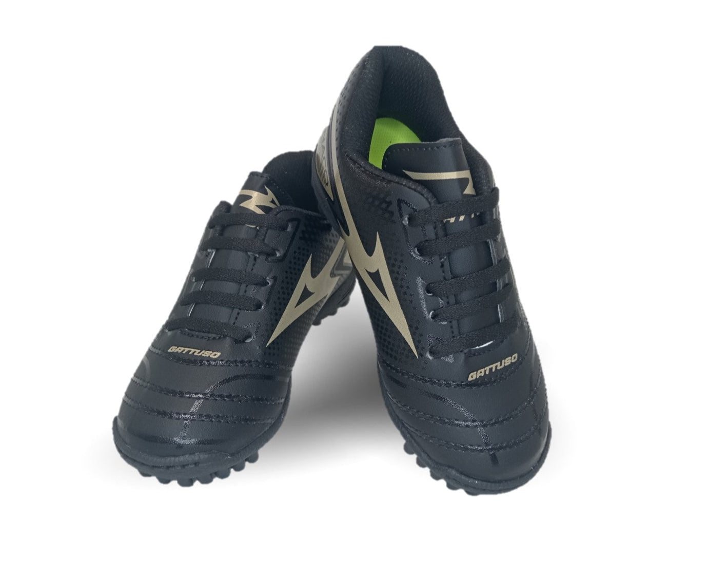 Tenis de Futbol con multitacos Gattuso 227 Negro/Oro Unisex para niño y niña