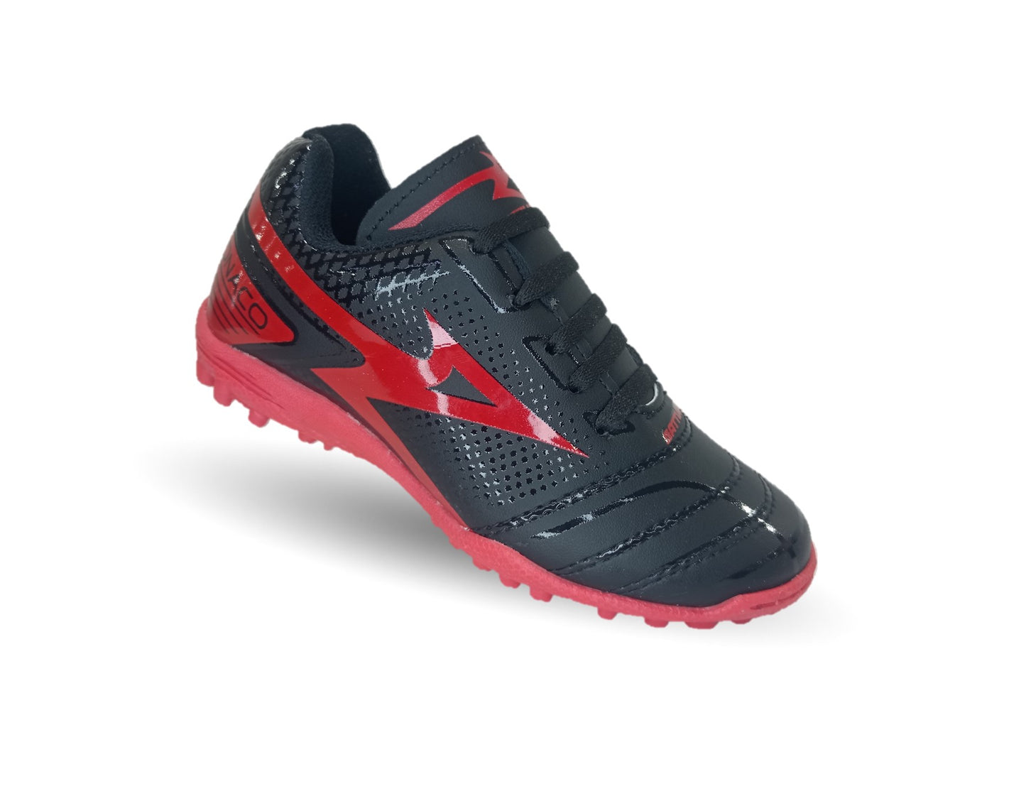 Tenis de Futbol con multitacos Gattuso 227 Negro/Rojo Unisex para niño y niña