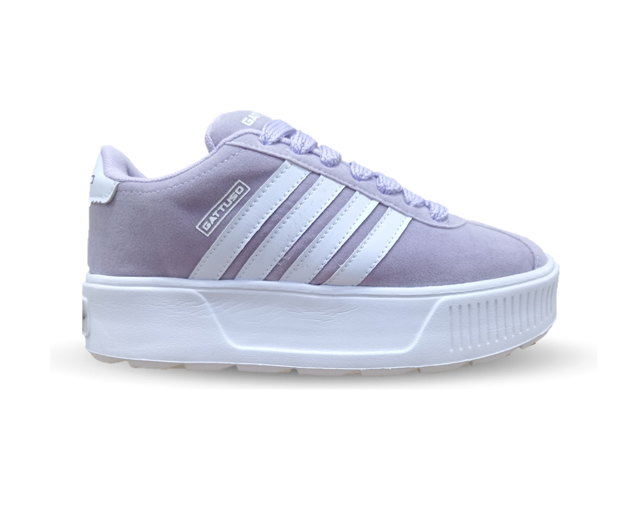 Tenis Urbano con plataforma Gattuso 303 Lila/Blanco para mujer