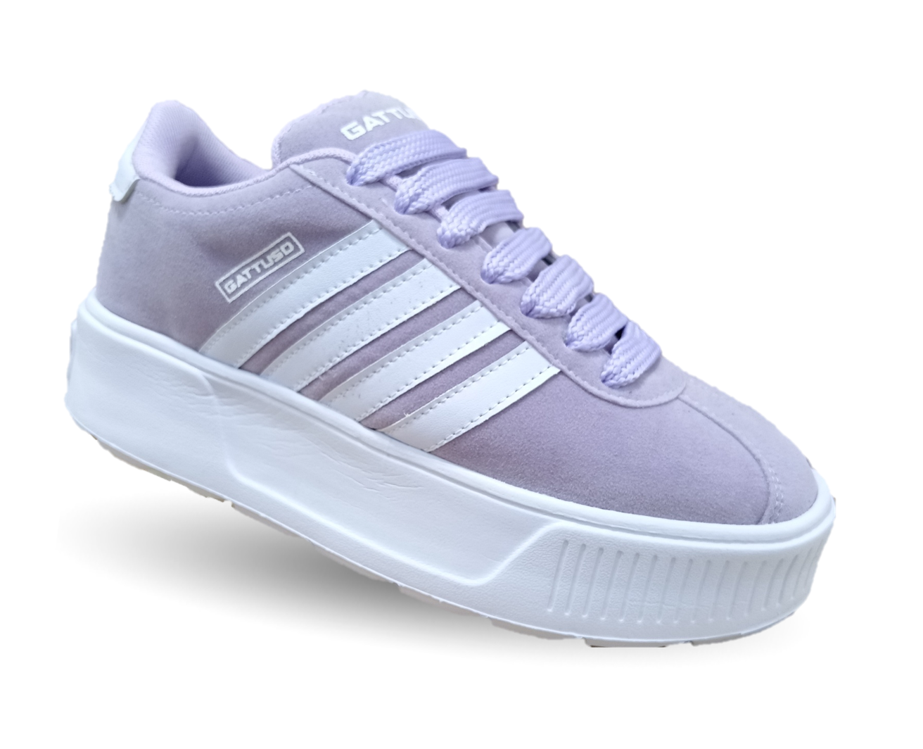 Tenis Urbano con plataforma Gattuso 303 Lila/Blanco para mujer