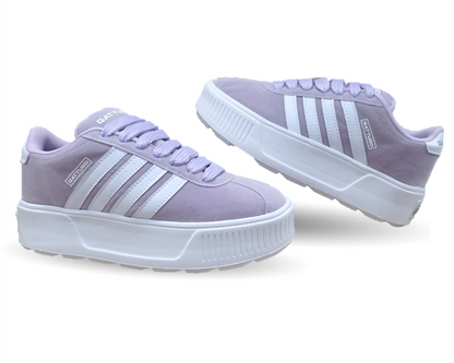 Tenis Urbano con plataforma Gattuso 303 Lila/Blanco para mujer
