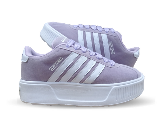Tenis Urbano con plataforma Gattuso 303 Lila/Blanco para mujer