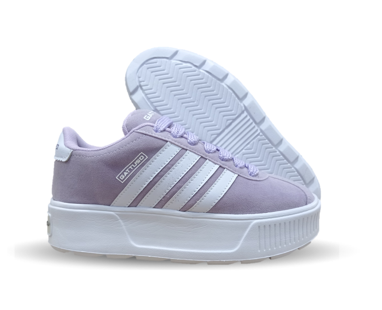 Tenis Urbano con plataforma Gattuso 303 Lila/Blanco para mujer