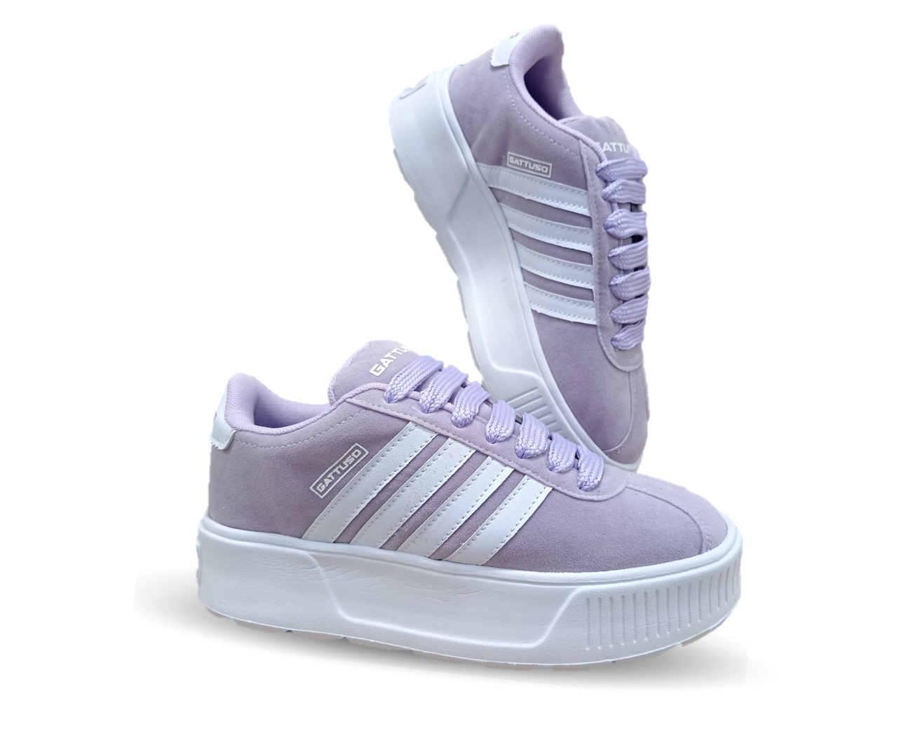 Tenis Urbano con plataforma Gattuso 303 Lila/Blanco para mujer
