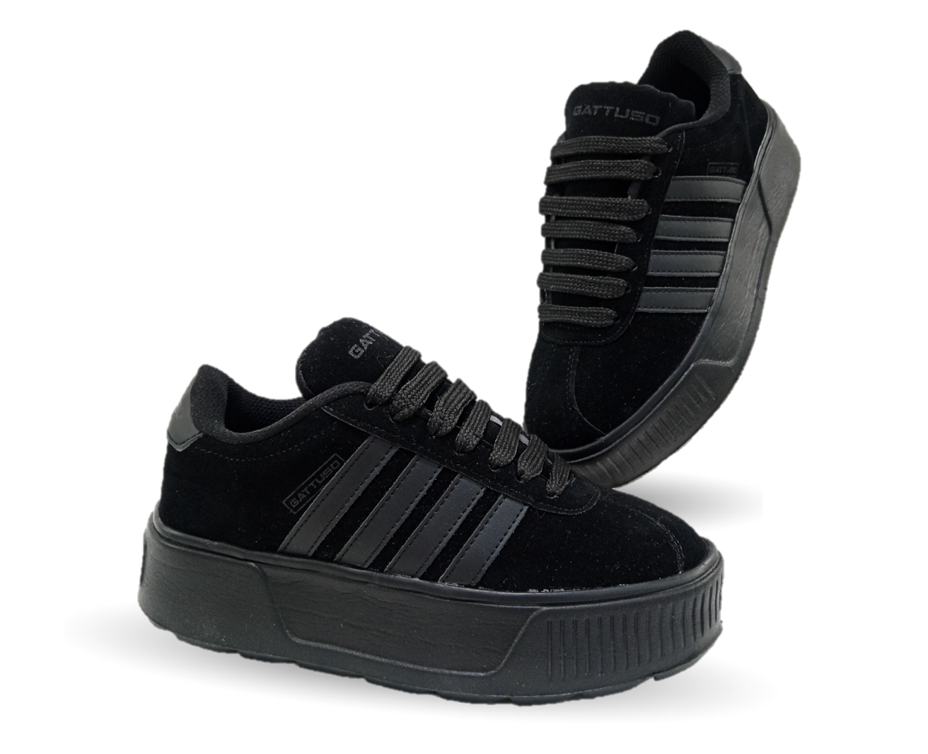 Tenis Urbano con plataforma Gattuso 303 Negro/Negro para mujer