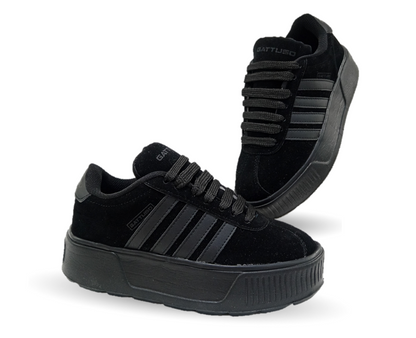 Tenis Urbano con plataforma Gattuso 303 Negro/Negro para mujer