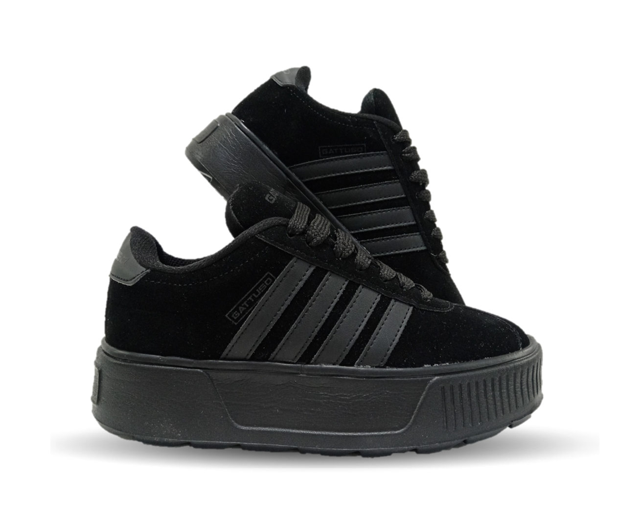 Tenis Urbano con plataforma Gattuso 303 Negro/Negro para mujer