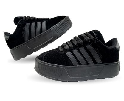 Tenis Urbano con plataforma Gattuso 303 Negro/Negro para mujer