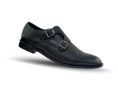 Zapatos de Vestir de piel con suela de cuero Giovani 930 Negro para hombre