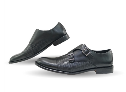 Zapatos de Vestir de piel con suela de cuero Giovani 930 Negro para hombre