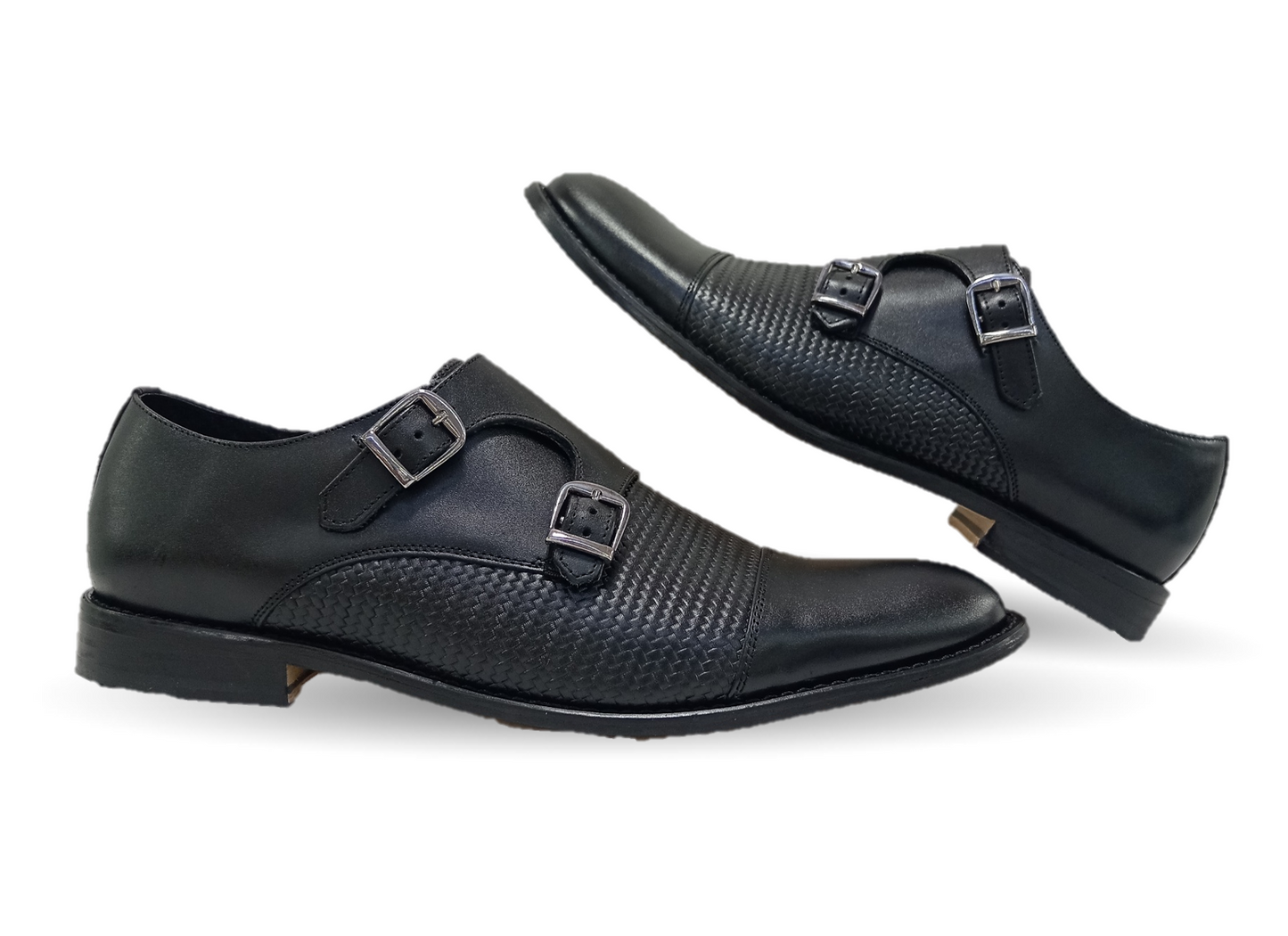 Zapatos de Vestir de piel con suela de cuero Giovani 930 Negro para hombre