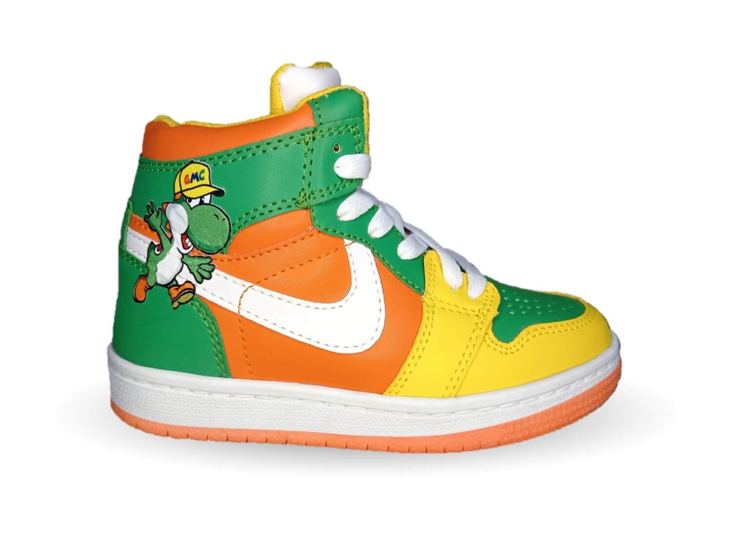 Tenis Urbano tipo Bota con agujetas Gmc 811 Amarillo/Verde para niño