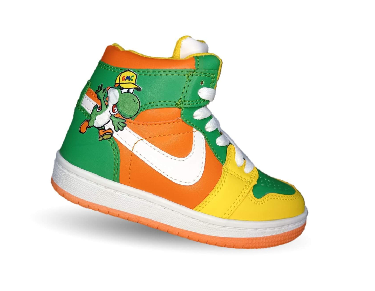 Tenis Urbano tipo Bota con agujetas Gmc 811 Amarillo/Verde para niño