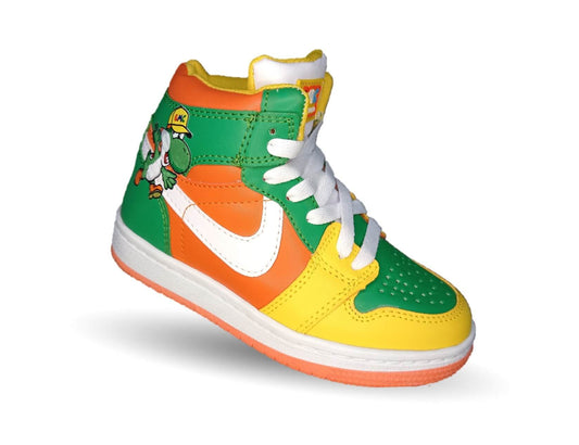 Tenis Urbano tipo Bota con agujetas Gmc 811 Amarillo/Verde para niño