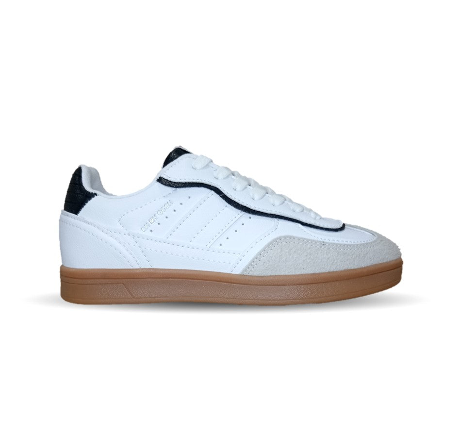Tenis Urbano de moda Gosh 2931 Blanco/Negro para mujer