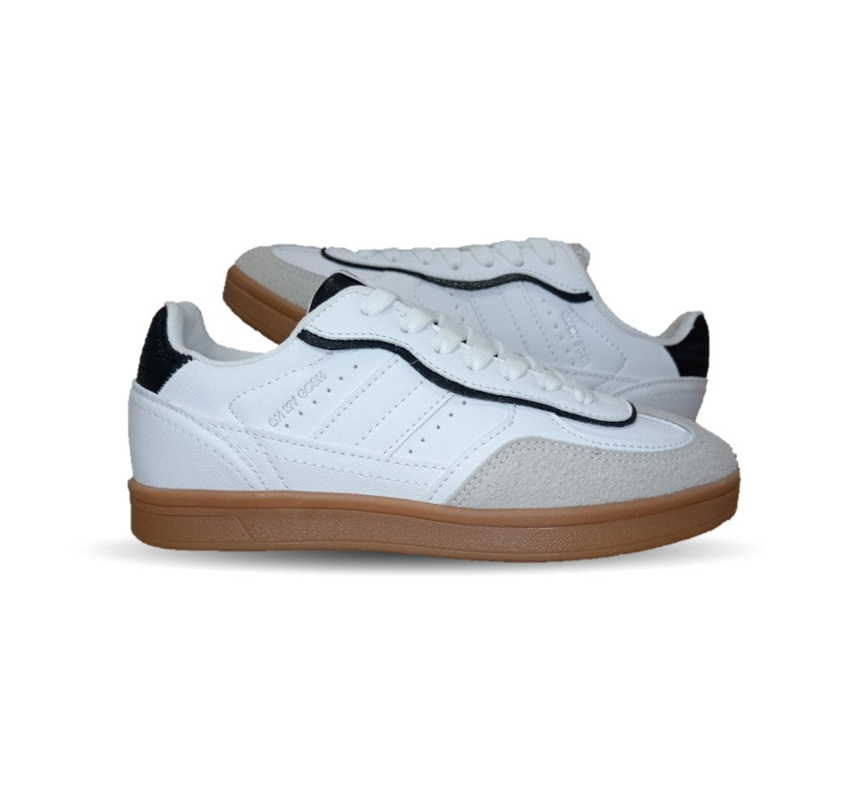 Tenis Urbano de moda Gosh 2931 Blanco/Negro para mujer
