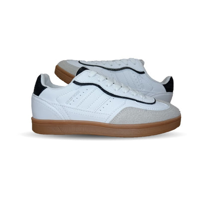 Tenis Urbano de moda Gosh 2931 Blanco/Negro para mujer