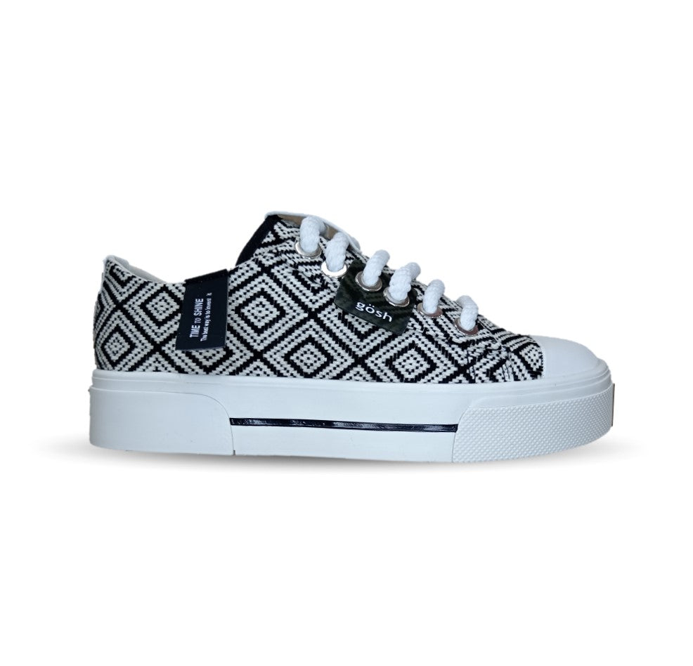Tenis Urbano de moda Gosh 2 Negro/Blanco para mujer