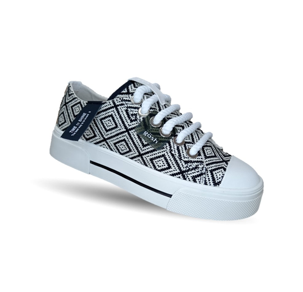 Tenis Urbano de moda Gosh 2 Negro/Blanco para mujer
