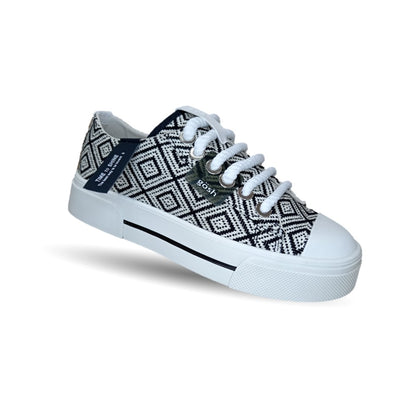Tenis Urbano de moda Gosh 2 Negro/Blanco para mujer