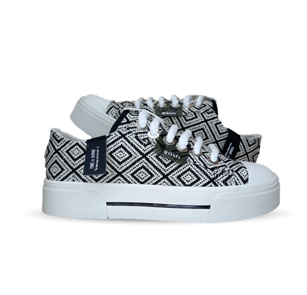 Tenis Urbano de moda Gosh 2 Negro/Blanco para mujer