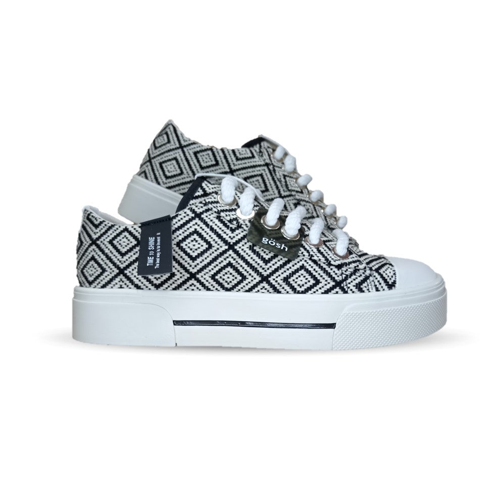Tenis Urbano de moda Gosh 2 Negro/Blanco para mujer