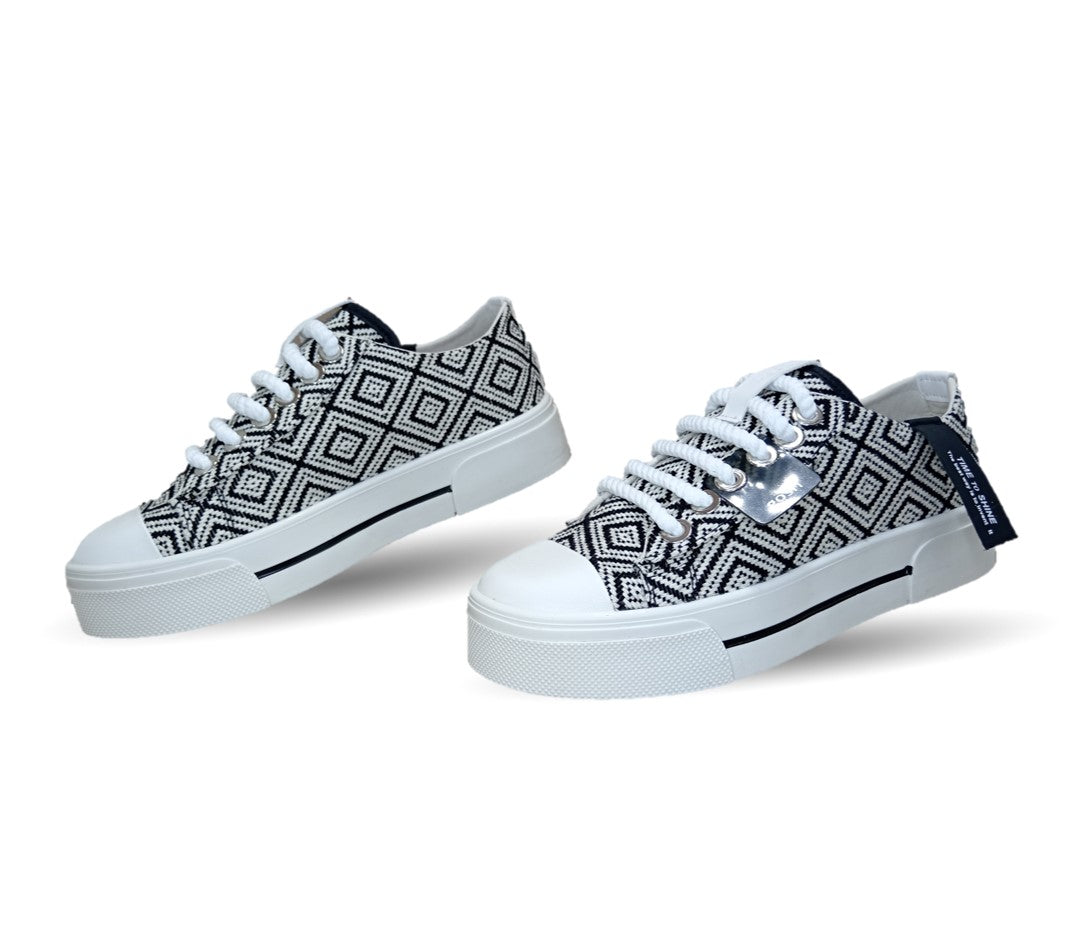 Tenis Urbano de moda Gosh 2 Negro/Blanco para mujer
