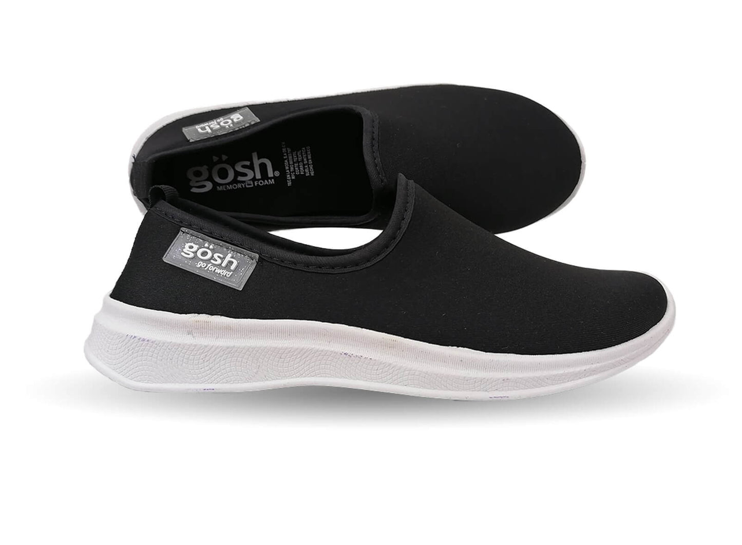 Tenis Urbano Slip On Gosh 301 Negro para mujer