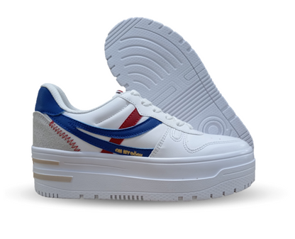 Tenis Urbano Gosh 3200 Blanco/Azul/Oro para mujer