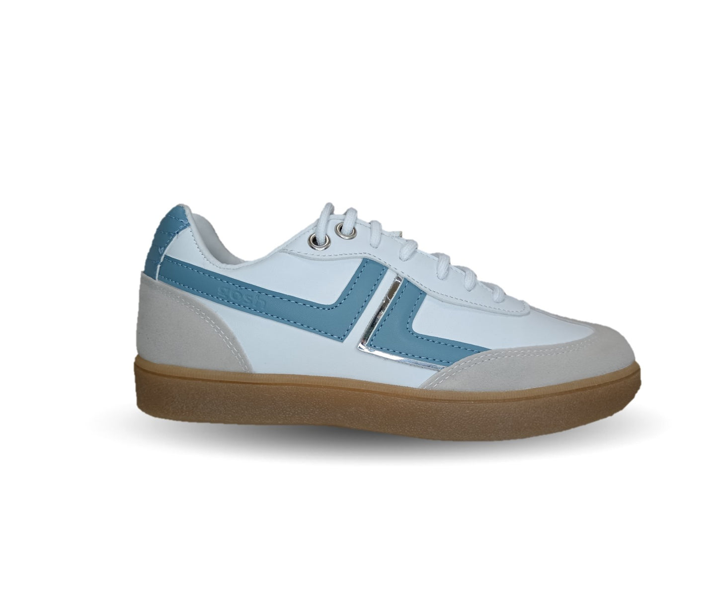 Tenis Urbano de moda Gosh 3401 Blanco/Azul/Marfil para mujer