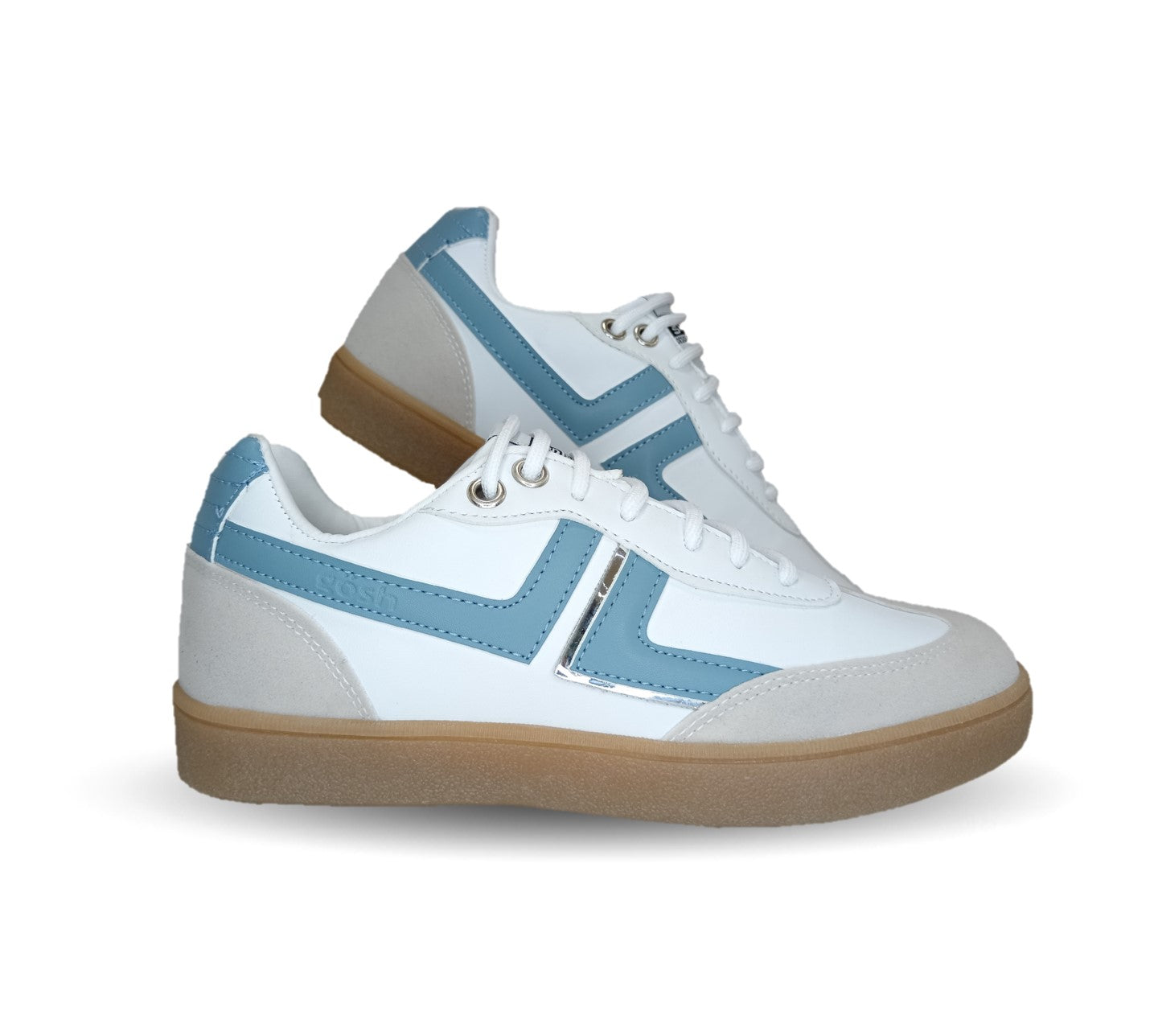 Tenis Urbano de moda Gosh 3401 Blanco/Azul/Marfil para mujer