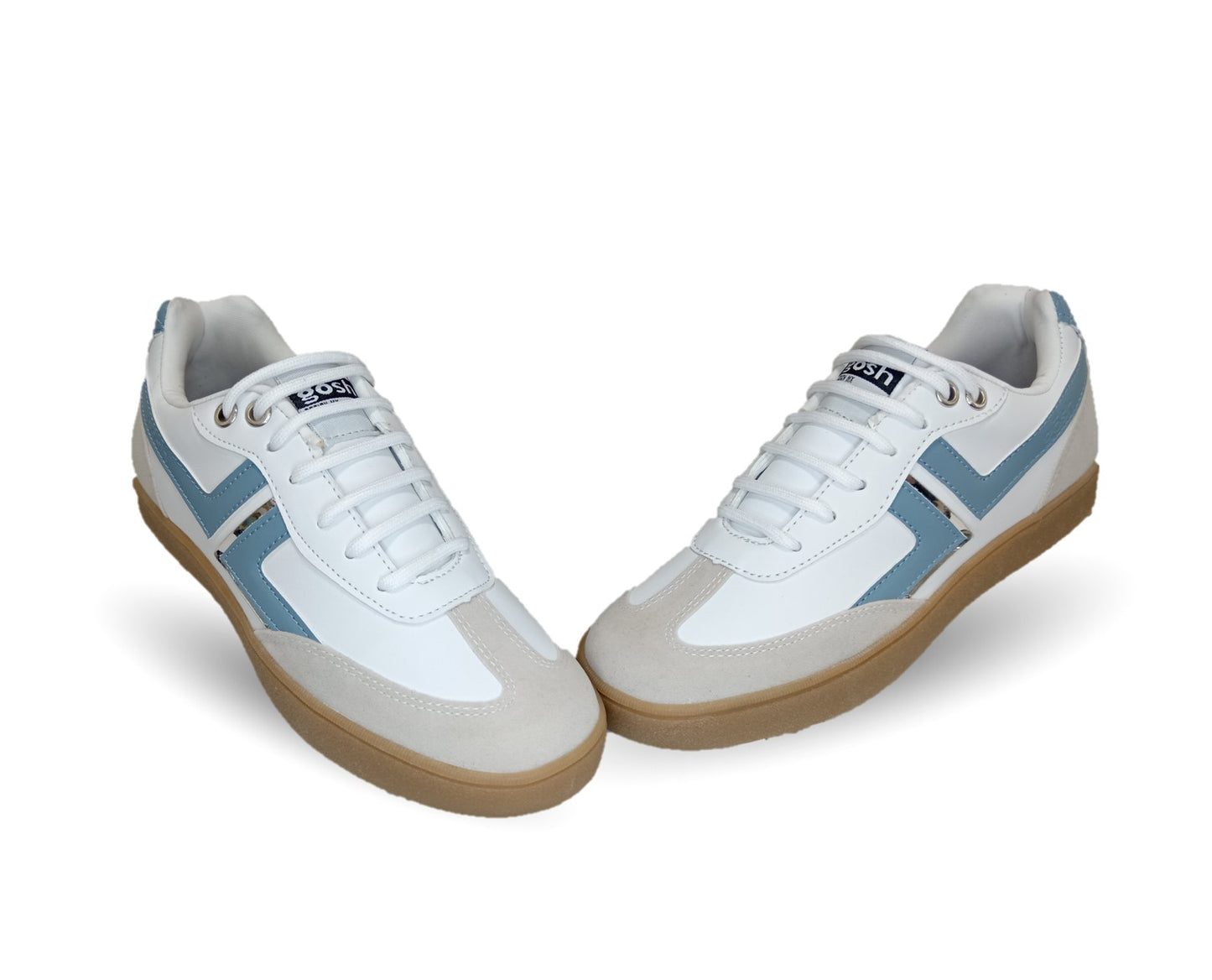Tenis Urbano de moda Gosh 3401 Blanco/Azul/Marfil para mujer