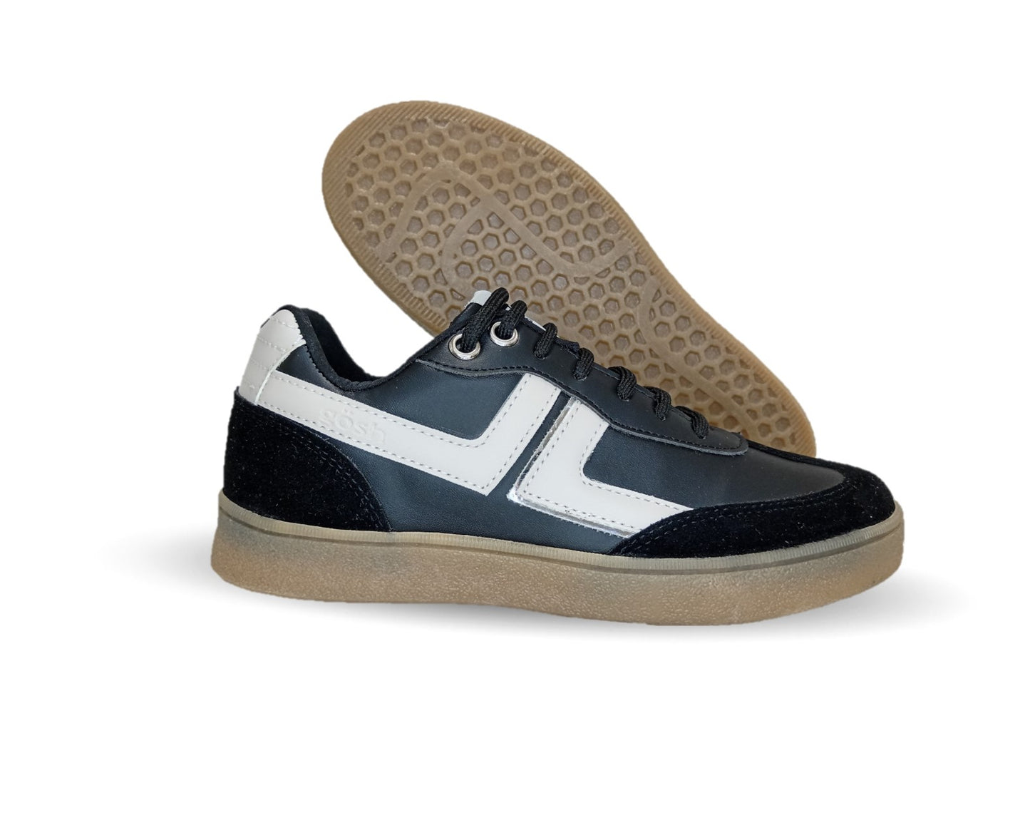 Tenis Urbano de moda Gosh 3402 Negro/Beige para mujer