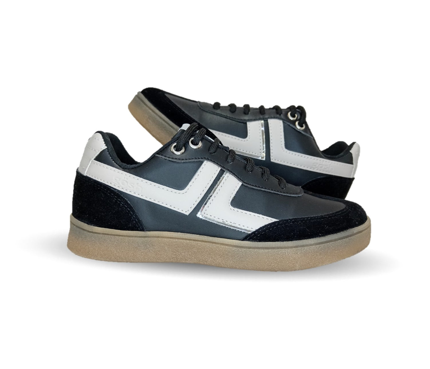 Tenis Urbano de moda Gosh 3402 Negro/Beige para mujer