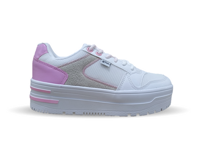 Tenis Urbano de moda Gosh 3403 Blanco/Rosa para mujer