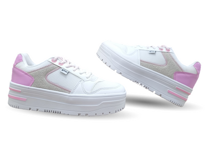 Tenis Urbano de moda Gosh 3403 Blanco/Rosa para mujer