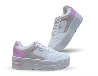 Tenis Urbano de moda Gosh 3403 Blanco/Rosa para mujer