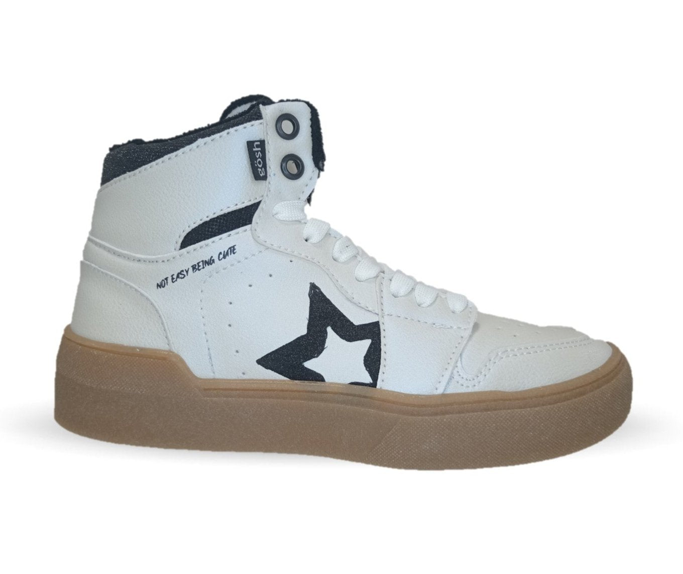 Tenis Urbano de moda tipo Bota Gosh 3416 Blanco para mujer