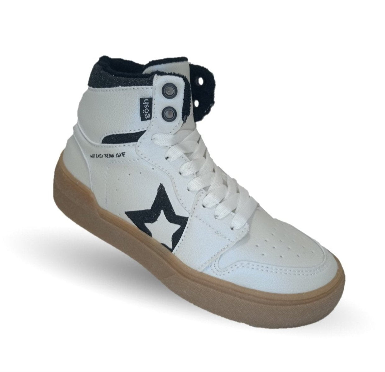 Tenis Urbano de moda tipo Bota Gosh 3416 Blanco para mujer