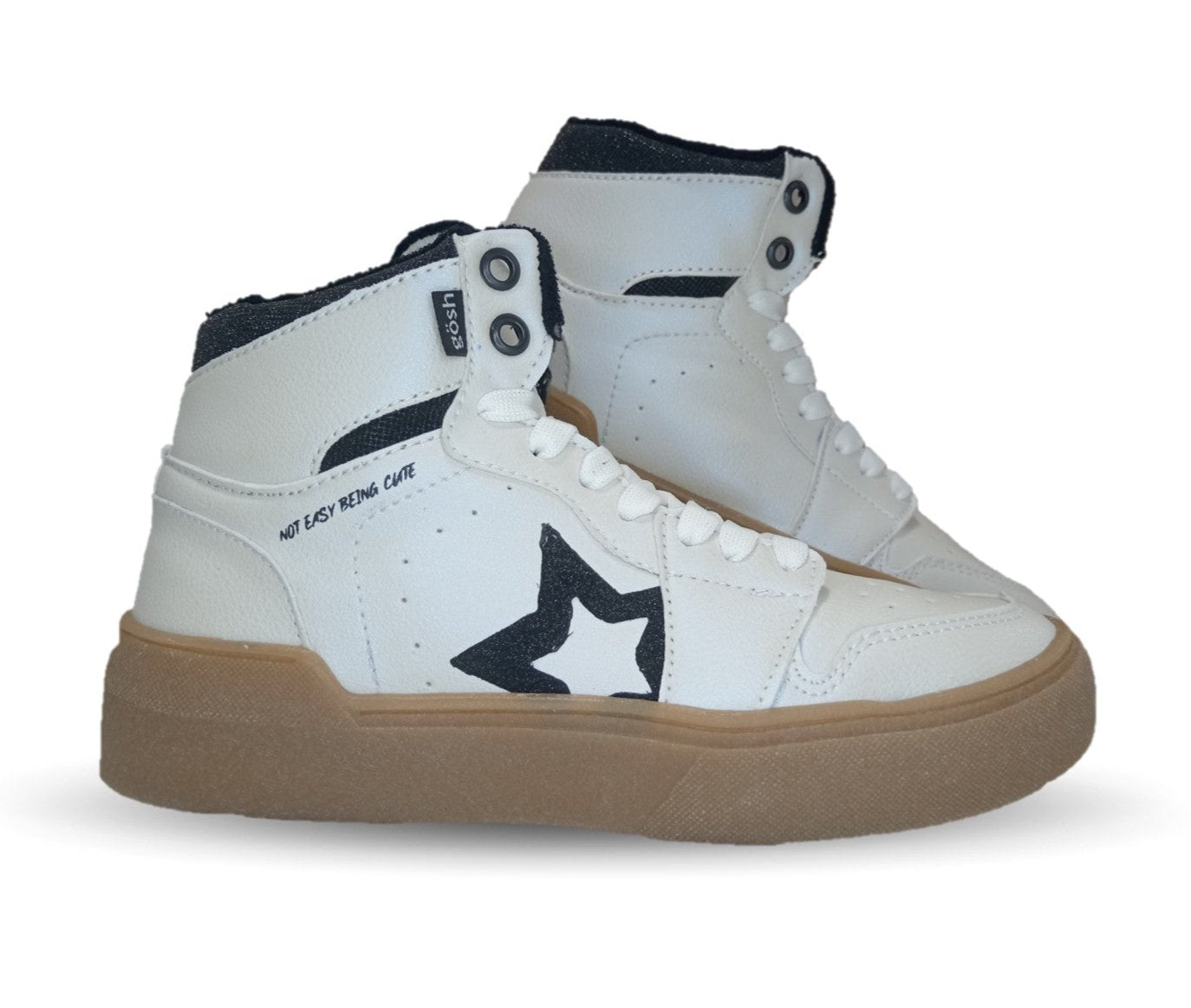 Tenis Urbano de moda tipo Bota Gosh 3416 Blanco para mujer