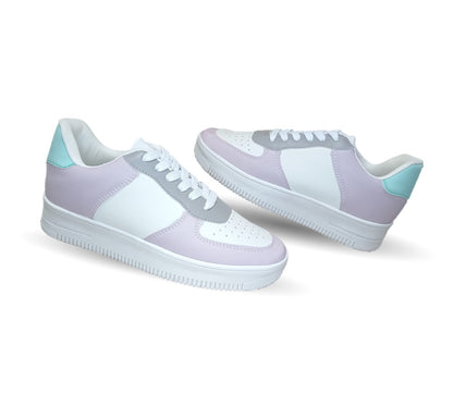 Tenis Urbano de moda Gosh 37 Lila/Blanco para mujer