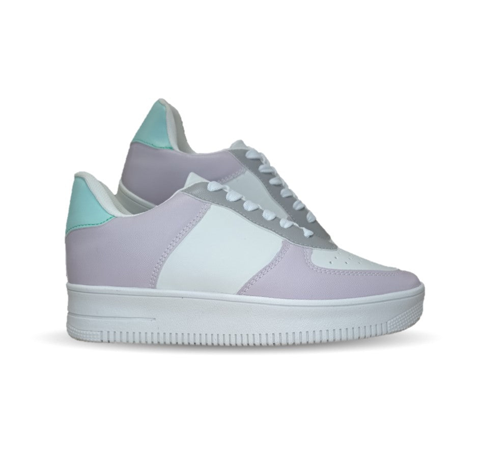 Tenis Urbano de moda Gosh 37 Lila/Blanco para mujer