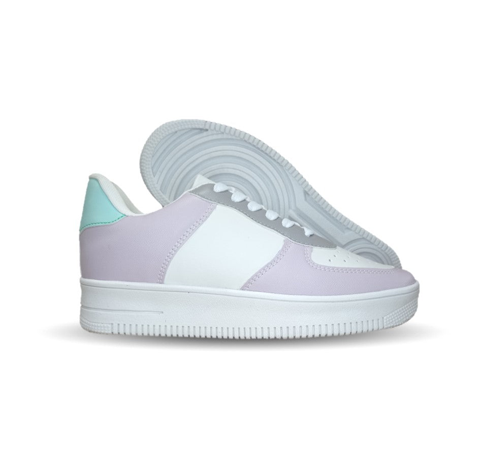 Tenis Urbano de moda Gosh 37 Lila/Blanco para mujer
